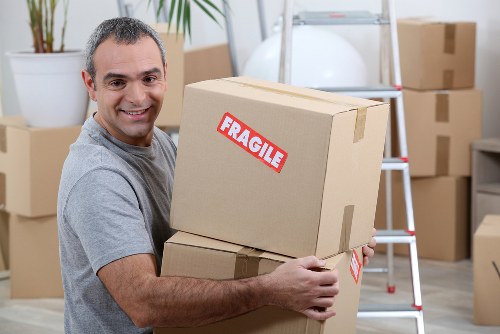 Movers helping with a residential move in Finchley