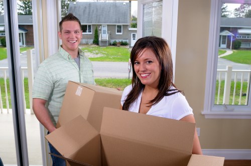 Checklist and preparation scene for a Finchley house move