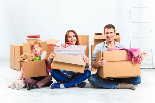 Home moving service for Finchley properties on a residential street