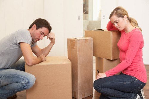 Careful furniture removal from a residential street in Finchley