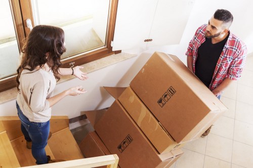 Public liability insurance and moving safety concept for Finchley removals