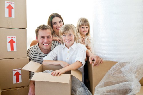 Professional movers handling a property relocation in Finchley